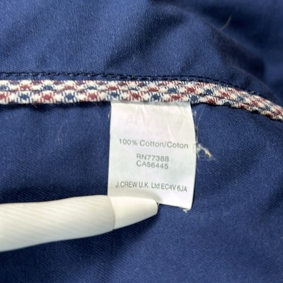 J Crew Waxed Cotton Boyfriend Jacket Women’s Small Navy Style# 19034 Utility - Picture 10 of 10